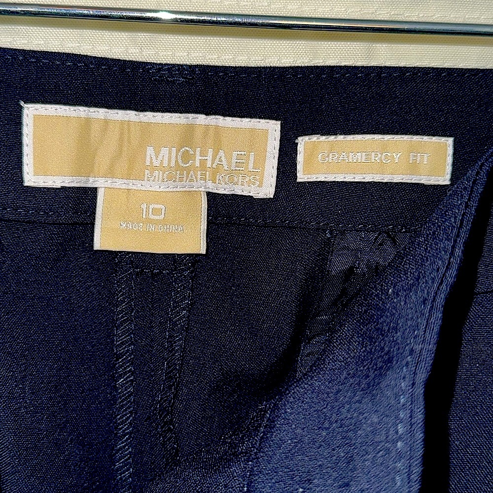 MICHAEL KORS GRAMERCY FLARED LEG PANTS  BLACK SZ 10 - Picture 3 of 12